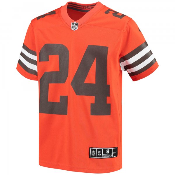 Youth Cleveland Browns Nick Chubb Nike Orange Inverted Team Game Jersey