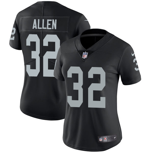 Women's Nike Las Vegas Raiders #32 Marcus Allen Black Team Color Stitched NFL Vapor Untouchable Limited Jersey