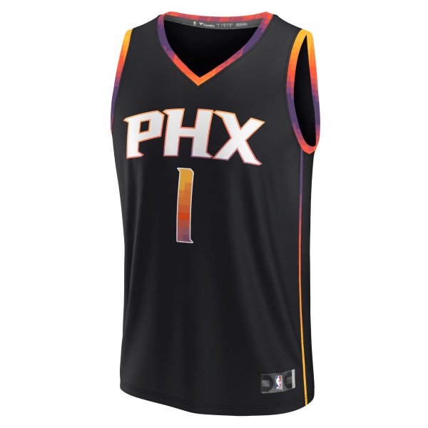 Men's Phoenix Suns Devin Booker Fanatics Black Fast Break Replica Player Jersey - Statement Edition