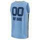 Youth Memphis Grizzlies  Fanatics Light Blue Fast Break Replica Custom Jersey - Statement Edition