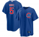 Men's Chicago Cubs #5 Christopher Morel Alternate Blue Premium Stitch Nike MLB Jersey