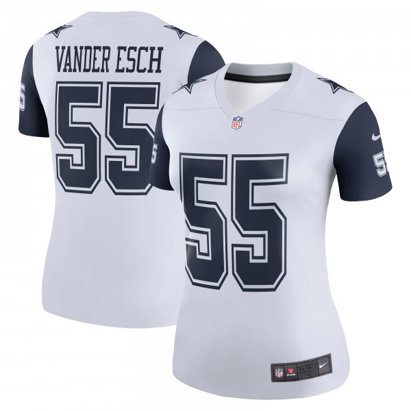 Women's Dallas Cowboys Leighton Vander Esch Nike White Color Rush Legend Player Jersey