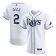 Men's Tampa Bay Rays Yandy Diaz Nike White Home Elite Player Jersey