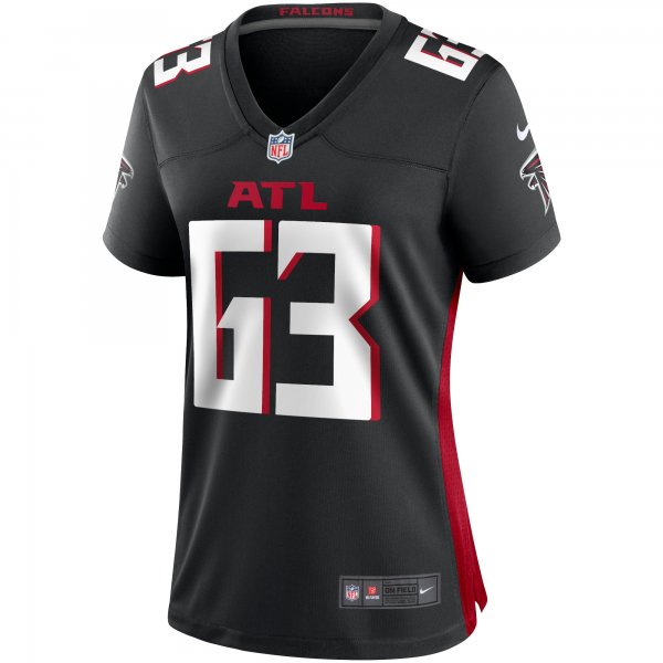 Women's Atlanta Falcons Chris Lindstrom Nike Black Game Jersey