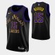 2023-24 City Edition Los Angeles Lakers #15 Austin Reaves Black Swingman Jersey