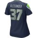 Women's Seattle Seahawks Shaun Alexander Nike College Navy Game Retired Player Jersey