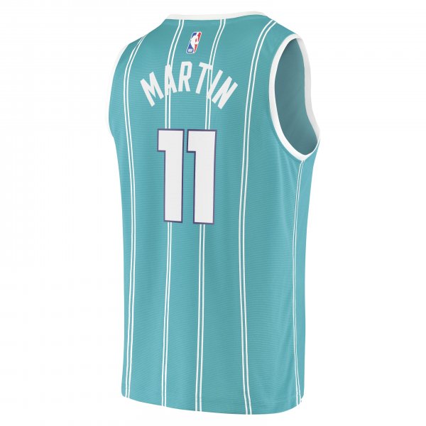 Men's Charlotte Hornets Cody Martin Fanatics Teal Fast Break Replica Jersey - Icon Edition