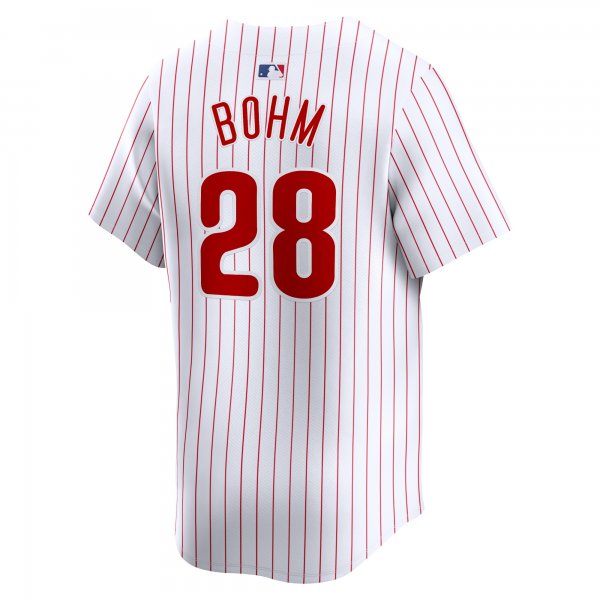 Men's Philadelphia Phillies Alec Bohm Nike White Home Limited Player Jersey