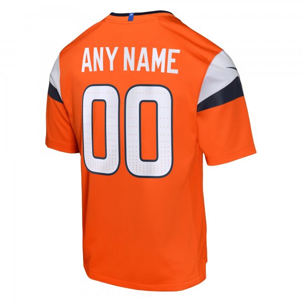 Youth Denver Broncos  Nike Orange Custom Game Jersey