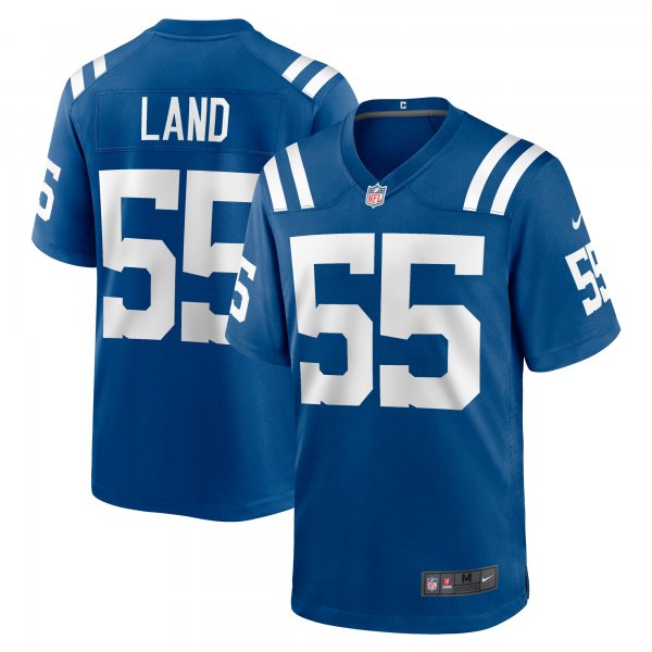 Men's Indianapolis Colts Isaiah Land Nike  Royal Team Game Jersey