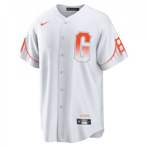 Men's San Francisco Giants Mike Yastrzemski Nike White City Connect Replica Player Jersey