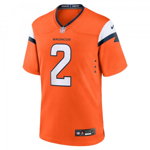 Men's Denver Broncos Patrick Surtain II Nike Orange Game Jersey