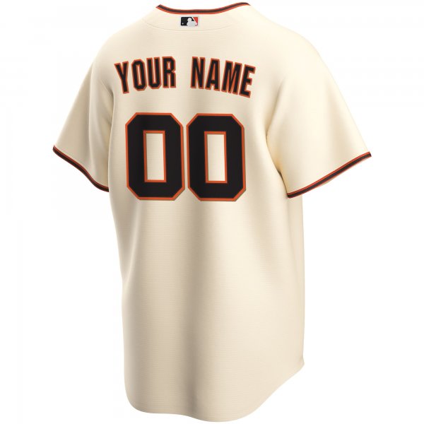 Youth San Francisco Giants Nike Cream Home Replica Custom Jersey