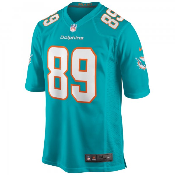 Men's Miami Dolphins Nat Moore Nike Aqua Game Retired Player Jersey