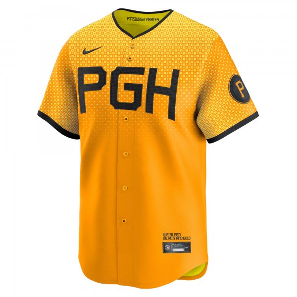 Men's Pittsburgh Pirates  Nike Gold City Connect Limited Jersey