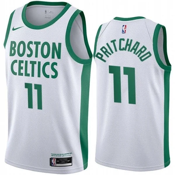 Men's Nike Boston Celtics Payton Pritchard #11 2020-21 White City Jersey 2021 NBA Draft Jersey