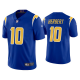 Men's #10 Justin Herbert Los Angeles Chargers Royal 2020 NFL Draft Alternate Vapor Limited Jersey