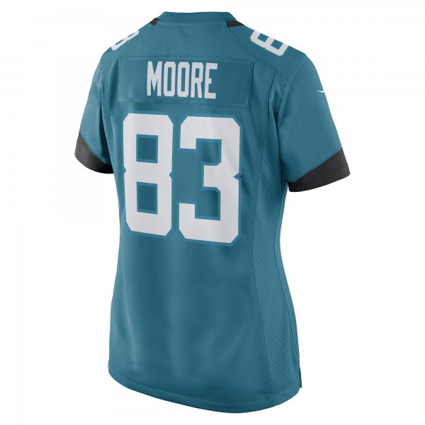 Women's Jacksonville Jaguars Jaylon Moore Nike Teal Game Player Jersey