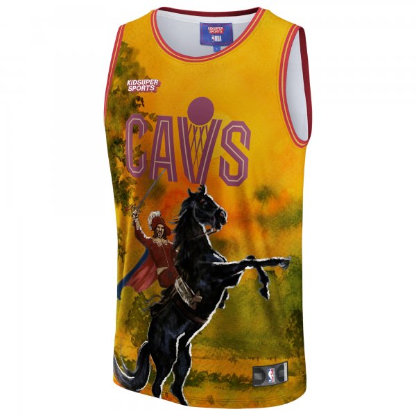 Unisex Cleveland Cavaliers NBA & KidSuper Studios by Fanatics Gold Hometown Jersey