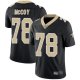 New Orleans Saints #78 Erik McCoy Black Team Color Men's Stitched NFL Vapor Untouchable Limited Jersey