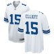 Men's Dallas Cowboys #15 Ezekiel Elliott Nike White Game Jersey