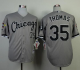 Chicago White Sox #35 Frank Thomas Grey Cool Base Stitched MLB Jersey