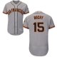 San Francisco Giants #15 Bruce Bochy Grey Flexbase Collection Road Stitched MLB Jersey