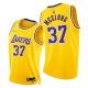 Men's Los Angeles Lakers #37 Mac McClung 2021-22 75th Diamond Anniversary McClung Icon Edition NBA Jersey