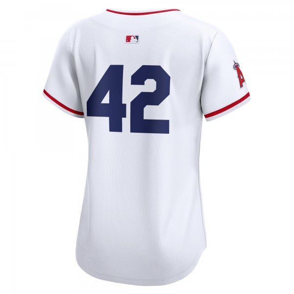 Women's Los Angeles Angels  Nike White 2024 Jackie Robinson Day Home Limited Jersey