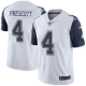 Nike Dallas Cowboys #4 Dak Prescott White Youth Stitched NFL Limited New Color Rush Jersey