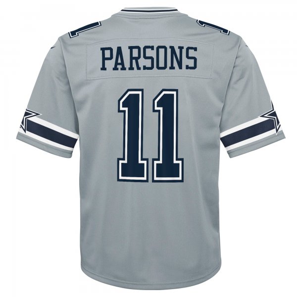 Youth Dallas Cowboys Micah Parsons Nike Gray Inverted Game Jersey