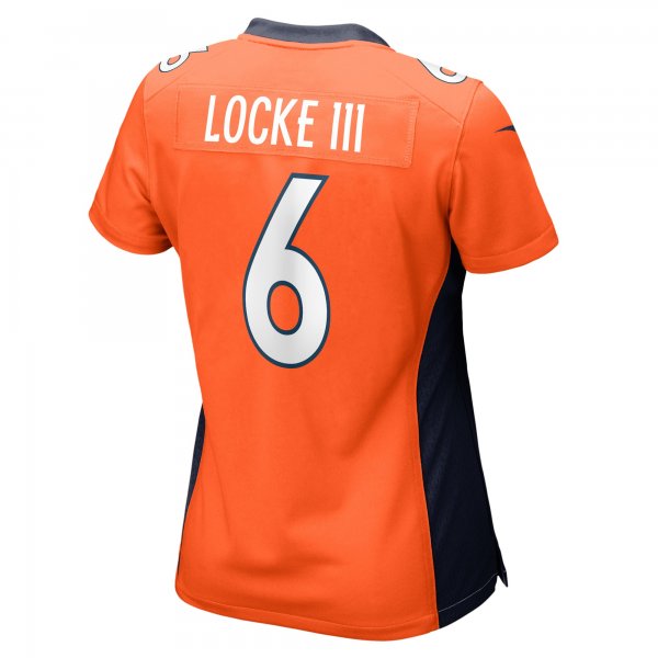 Women's Denver Broncos P.J. Locke Nike Orange Game Player Jersey