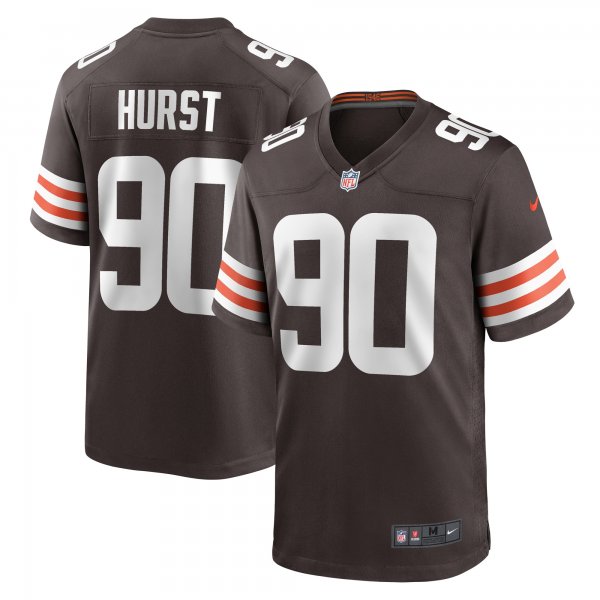 Men's Cleveland Browns Maurice Hurst Nike Brown Game Player Jersey