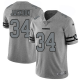 Las Vegas Raiders #34 Bo Jackson Gray Men's Stitched NFL Limited Team Logo Gridiron Jersey