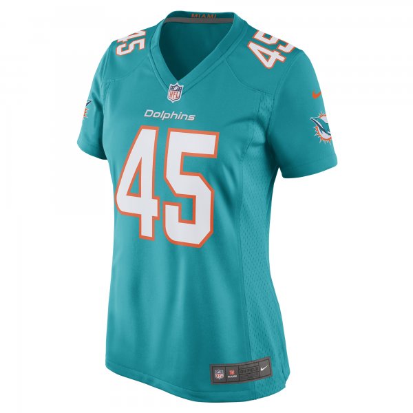 Women's Miami Dolphins Duke Riley Nike Aqua Game Jersey