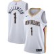 Men's New Orleans Pelicans Zion Williamson Nike White Swingman Jersey - Association Edition