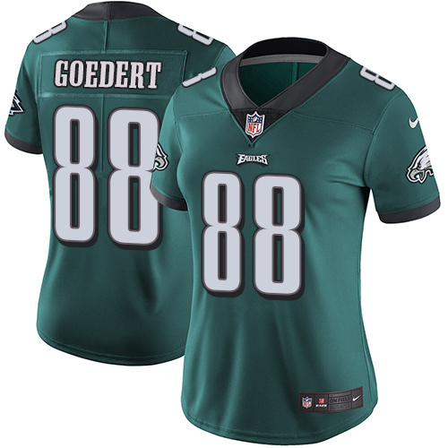 Nike Philadelphia Eagles #88 Dallas Goedert Midnight Green Team Color Women's Stitched NFL Vapor Untouchable Limited Jersey