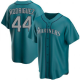 Men's Seattle Mariners #44 Julio Rodriguez Nike Aqua Player MLB Jersey