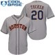 Houston Astros #20 Preston Tucker Grey Cool Base Stitched Youth MLB Jersey