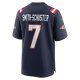 Men's New England Patriots JuJu Smith-Schuster Nike Navy Game Player Jersey