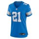 Women's Detroit Lions Amik Robertson Nike  Blue Team Game Jersey