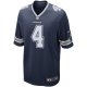 Men's Dallas Cowboys Dak Prescott Nike Navy Game Team Jersey