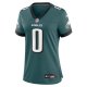 Women's Philadelphia Eagles Bryce Huff Nike Midnight Green Game Player Jersey