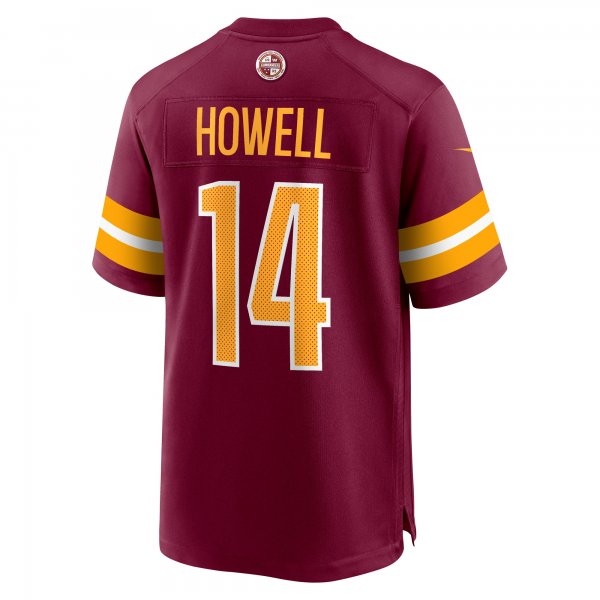 Men's Washington Commanders Sam Howell Nike Burgundy Player Game Jersey