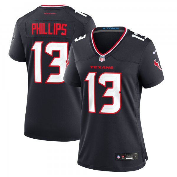 Women's Houston Texans DelShawn Phillips Nike  Navy Team Game Jersey