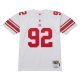 Men's New York Giants Michael Strahan Mitchell & Ness White Legacy Replica Jersey