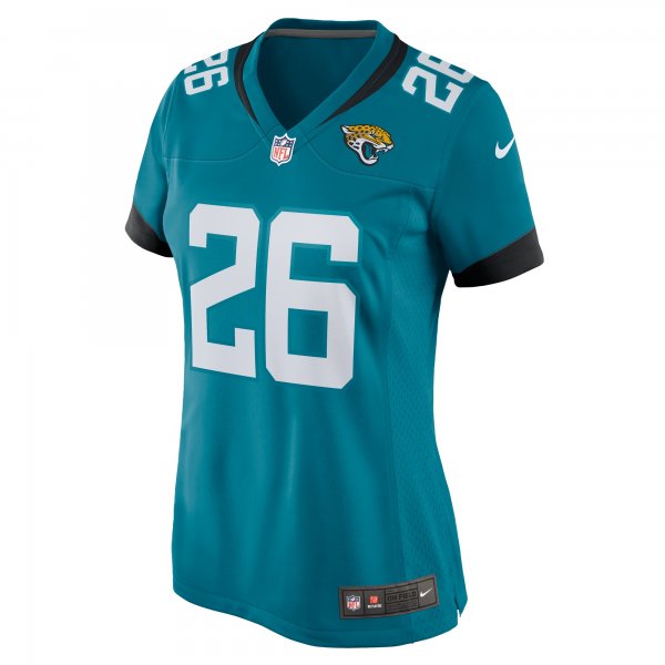 Men's Jacksonville Jaguars D'Ernest Johnson Nike Teal Game Jersey