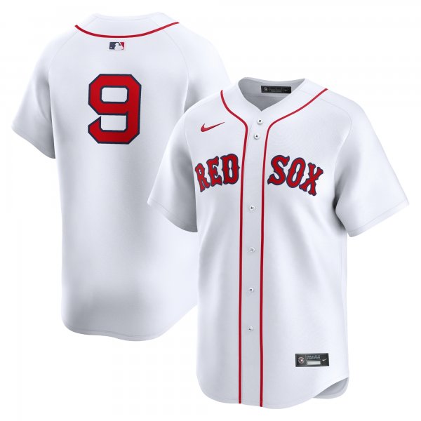 Men's Boston Red Sox #9 Ted Williams Nike White Home Limited Player Jersey