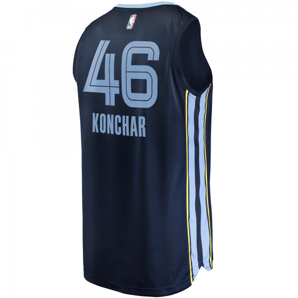 Men's Memphis Grizzlies John Konchar Fanatics Navy Fast Break Replica Jersey - Icon Edition