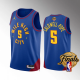 Men's Denver Nuggets 2023 NBA Finals Kentavious Caldwell-Pope Blue #5 Statet Edition Jersey